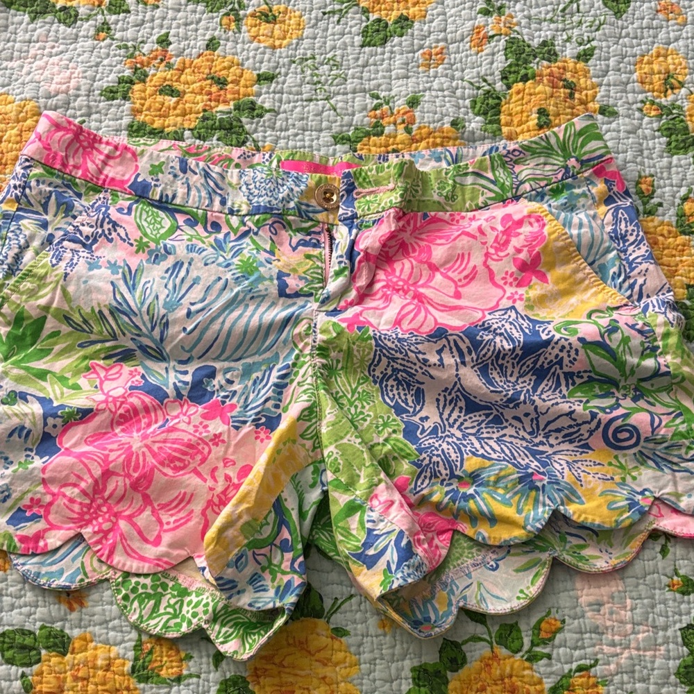 Lilly Pulitzer Multicolor Floral High Waist Shorts